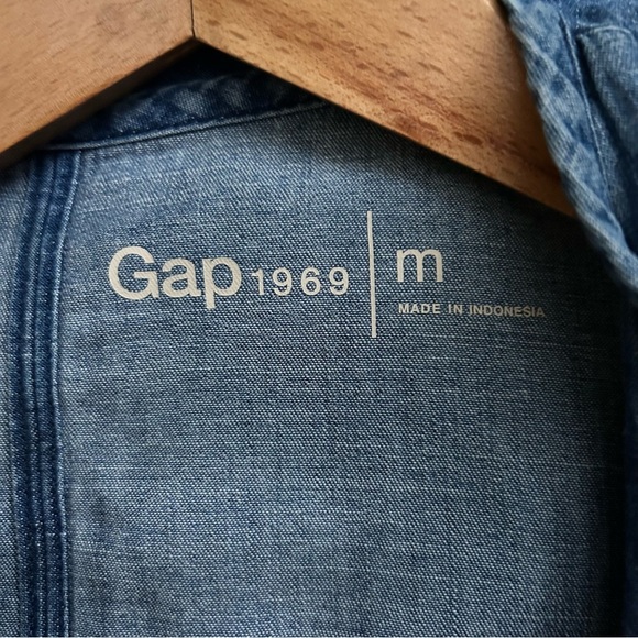 Gap Embroidered Denim Tunic Top - Picture 4 of 10